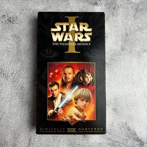 🌸$5 Star Wars The Phantom Menace VHS Movie